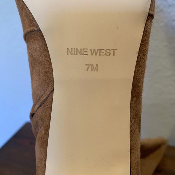 Nine West knee high pointed toe heeled boots - Picture 5 of 8